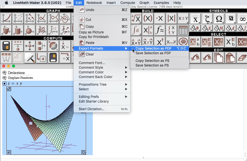 LiveMath Movie Copy As PDF